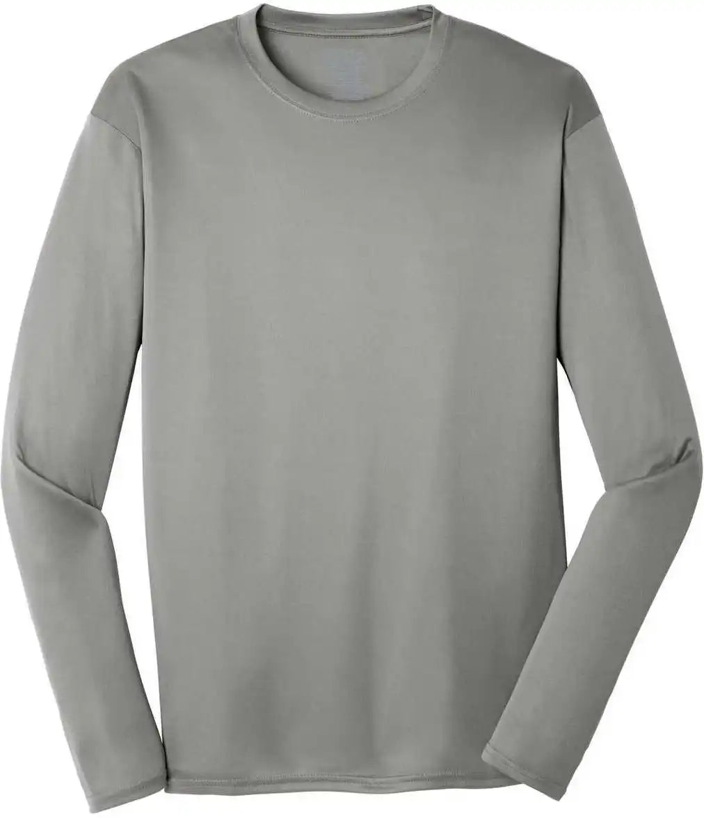 Port & Company Pc380ls Long Sleeve Performance Tee - Gray Concrete