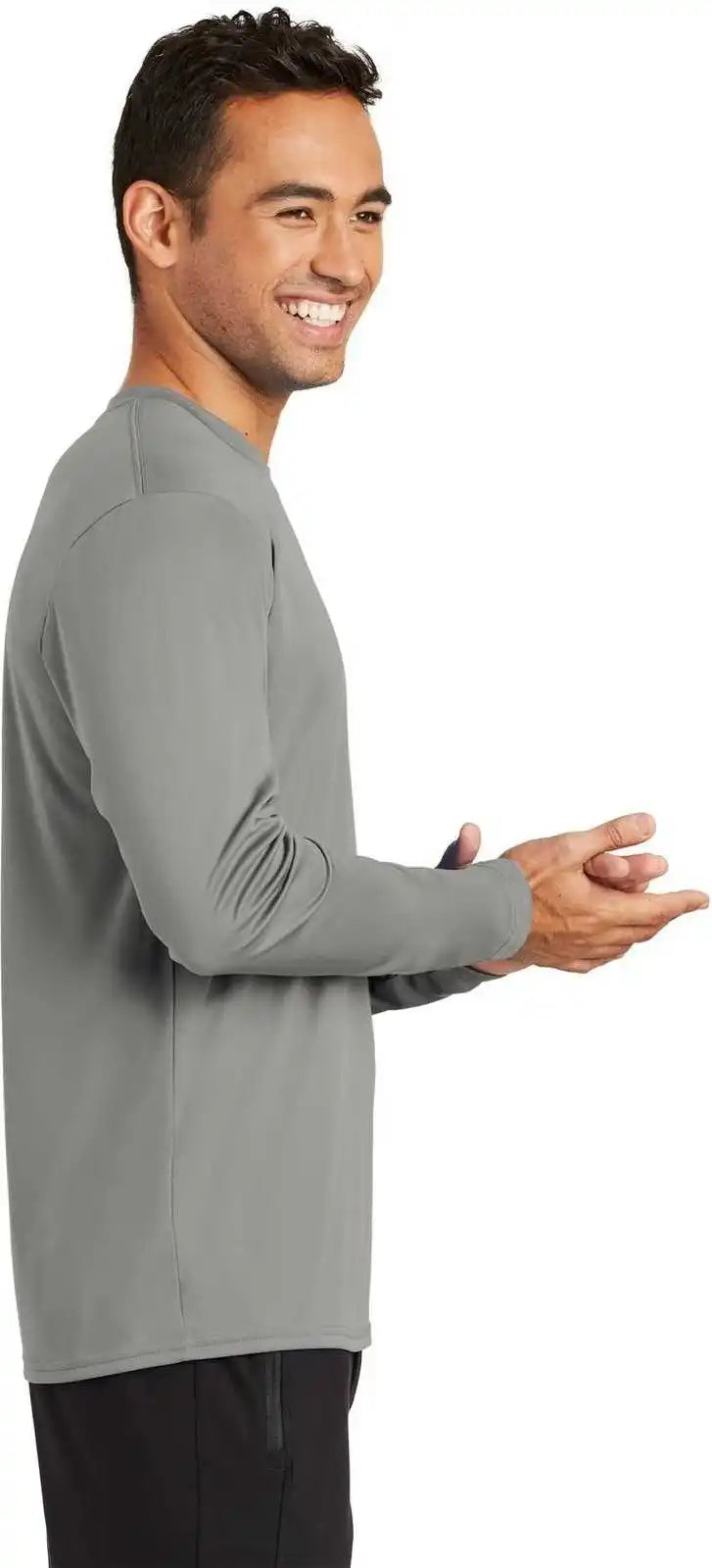 Port & Company Pc380ls Long Sleeve Performance Tee - Gray Concrete