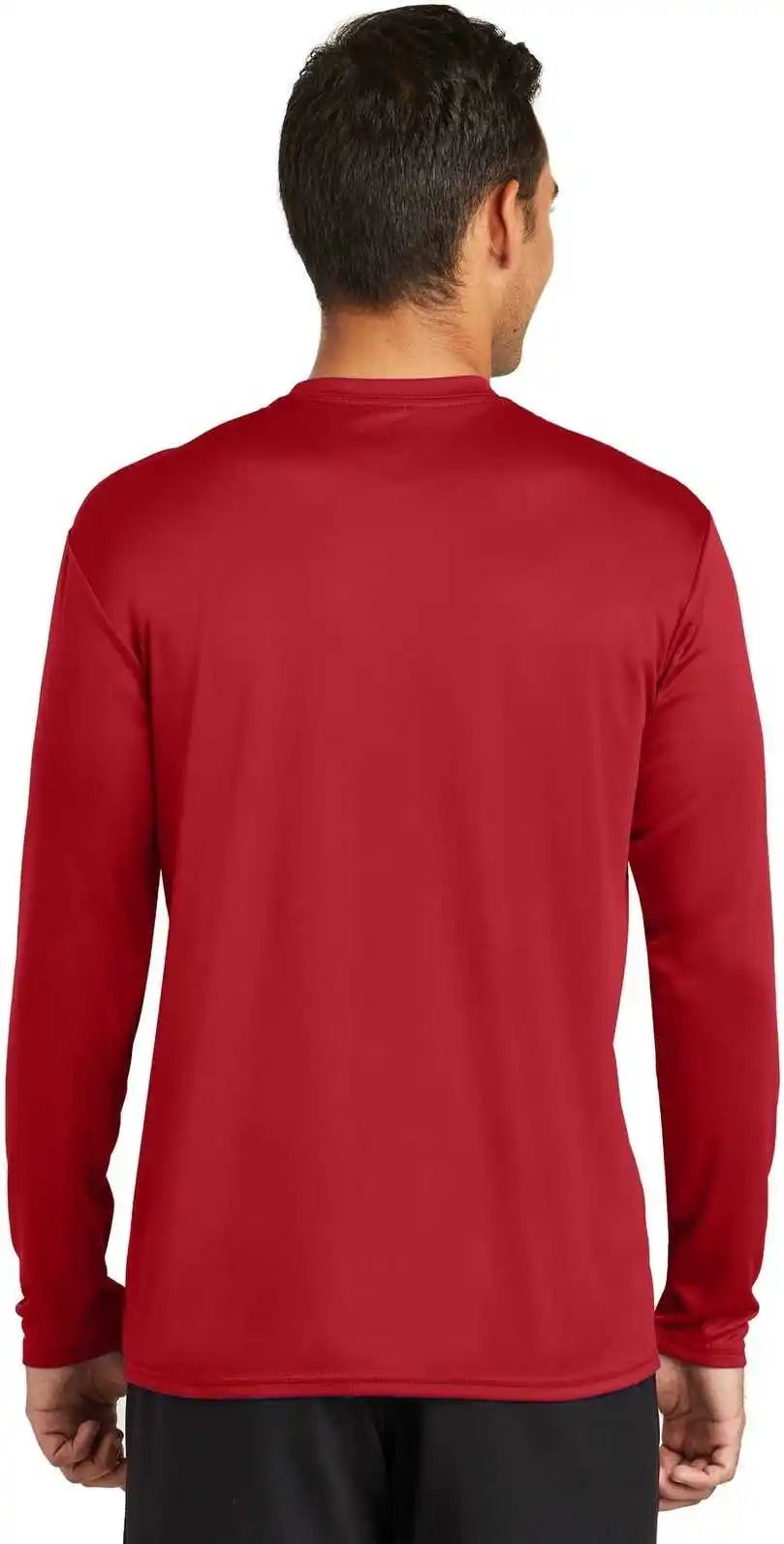 Port & Company Pc380ls Long Sleeve Performance Tee Red