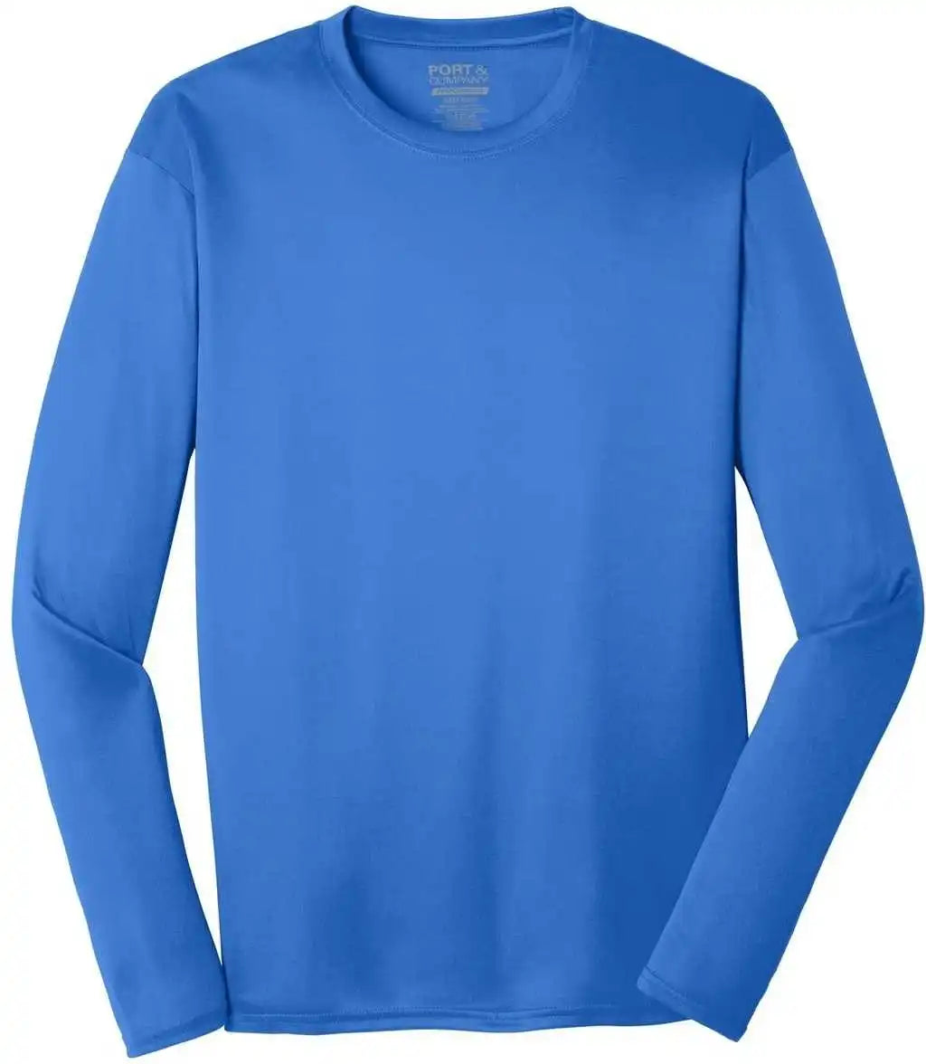 Port & Company Pc380ls Long Sleeve Performance Tee - Royal