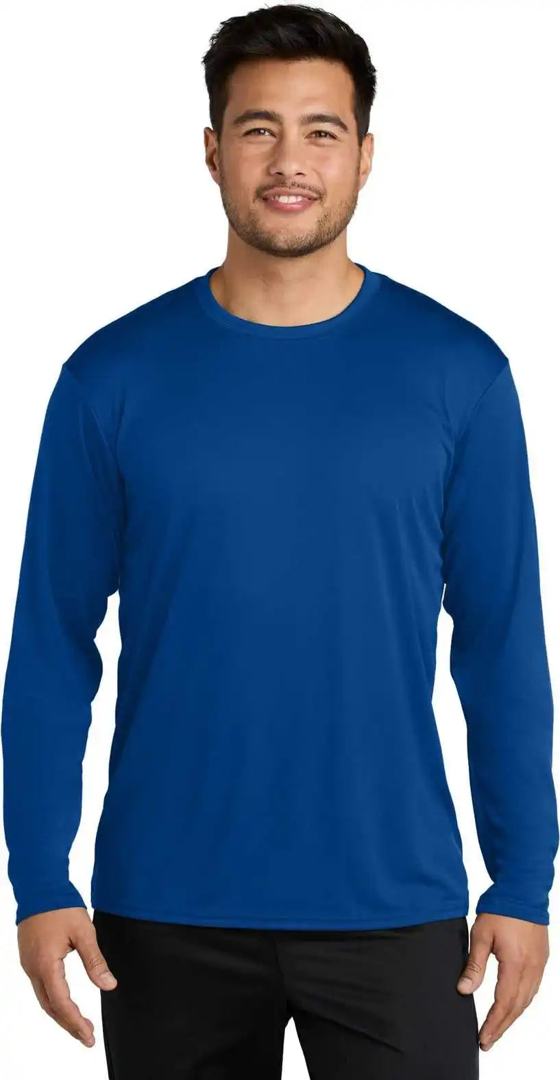 Port & Company Pc380ls Long Sleeve Performance Tee True Royal