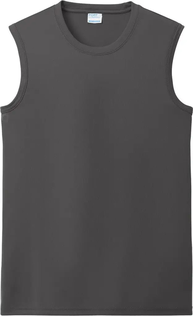 Port & Company Pc380sl co Performance Sleeveless Tee - Charcoal