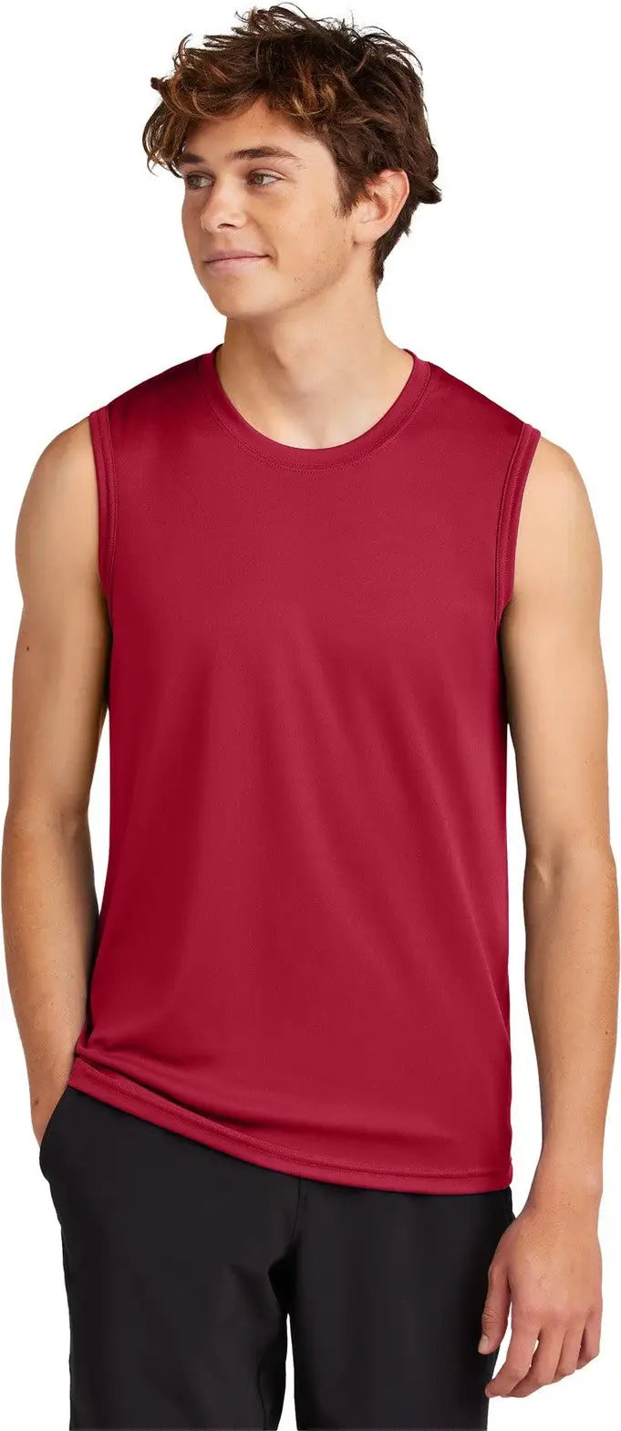 Port & Company Pc380sl co Performance Sleeveless Tee - Red - Adult s