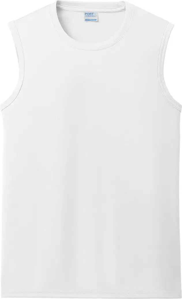 Port & Company Pc380sl co Performance Sleeveless Tee - White