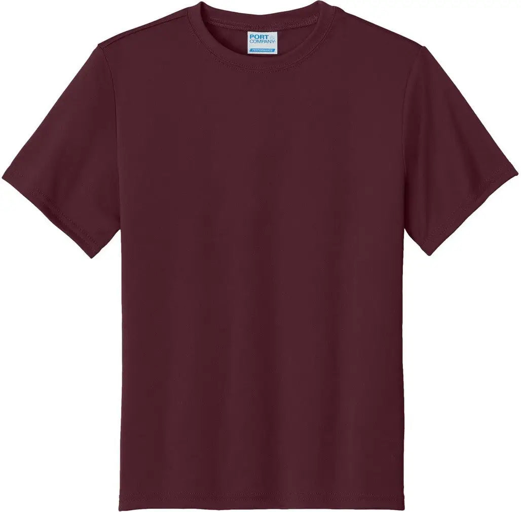 Port & Company Pc380y co Youth Performance Tee - Athletic Maroon