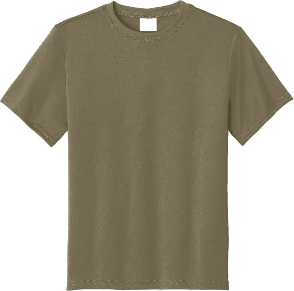 Port & Company Pc380y co Youth Performance Tee - Coyote Brown