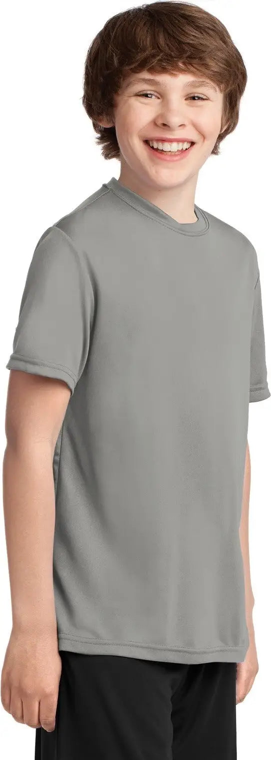 Port & Company Pc380y co Youth Performance Tee - Gray Concrete