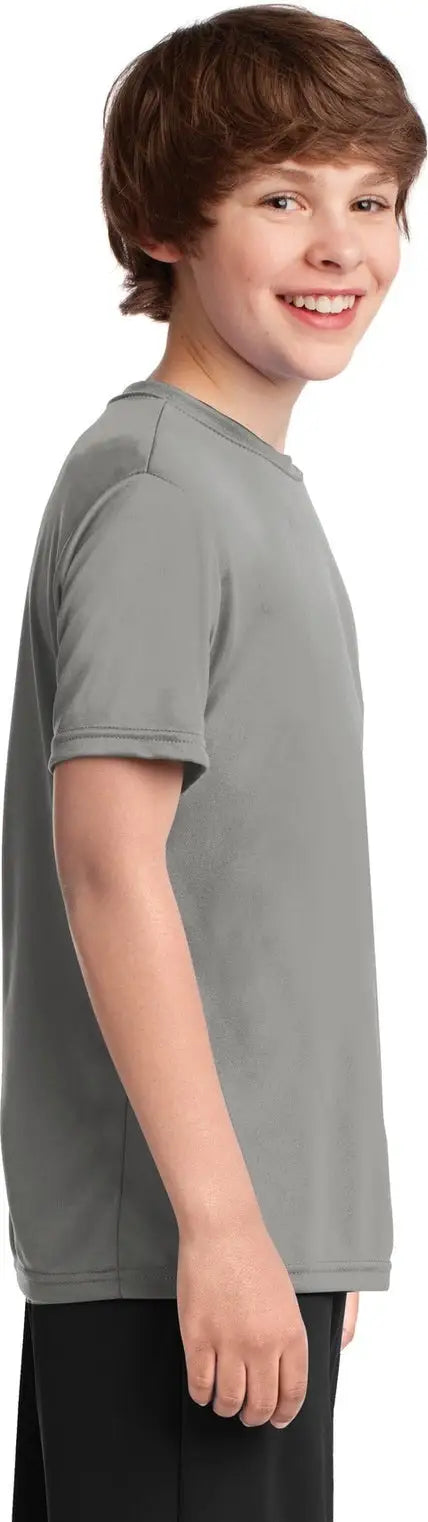 Port & Company Pc380y co Youth Performance Tee - Gray Concrete