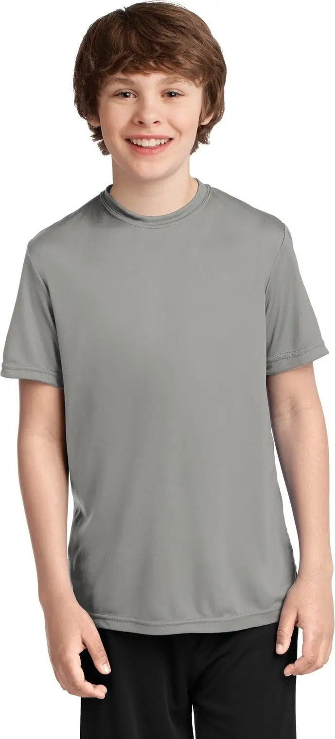 Port & Company Pc380y co Youth Performance Tee - Gray Concrete - Xs