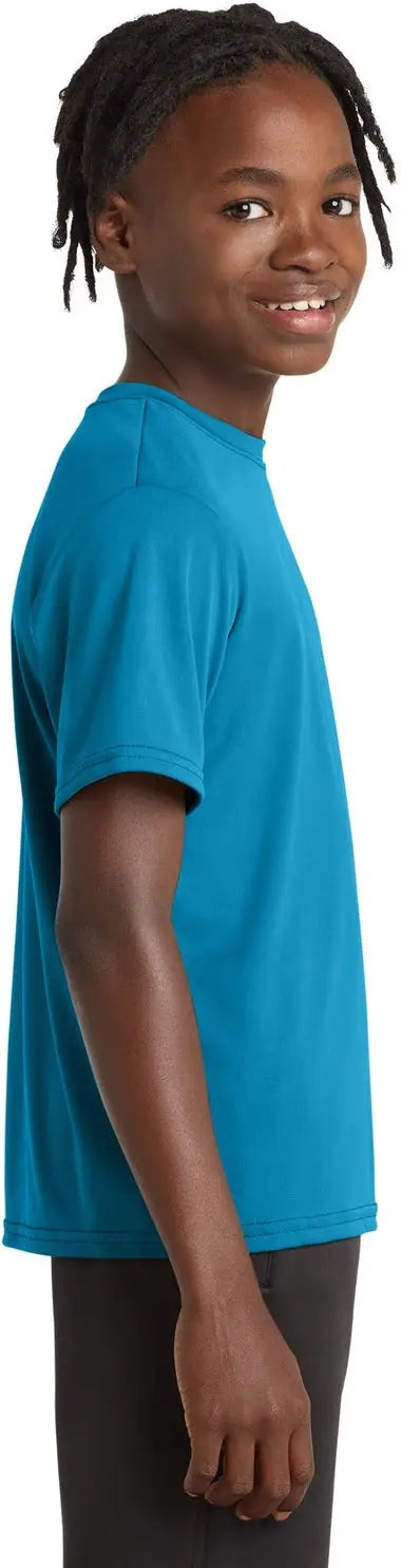 Port & Company Pc380y co Youth Performance Tee - Neon Blue