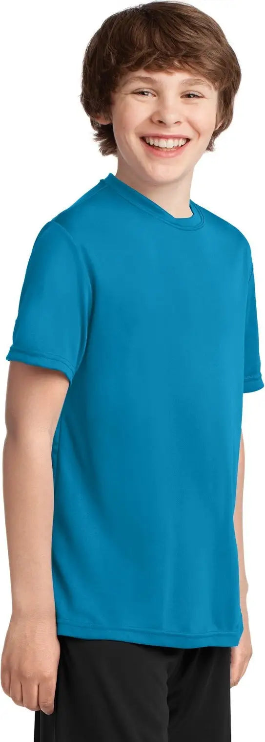 Port & Company Pc380y co Youth Performance Tee - Neon Blue