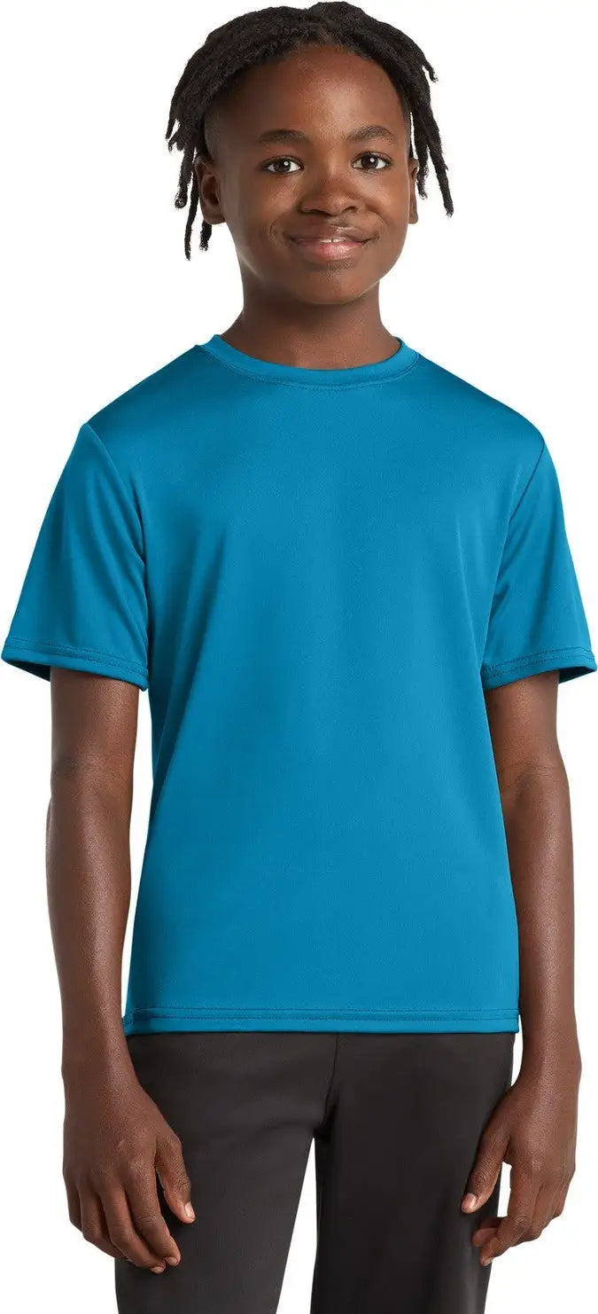 Port & Company Pc380y co Youth Performance Tee - Neon Blue