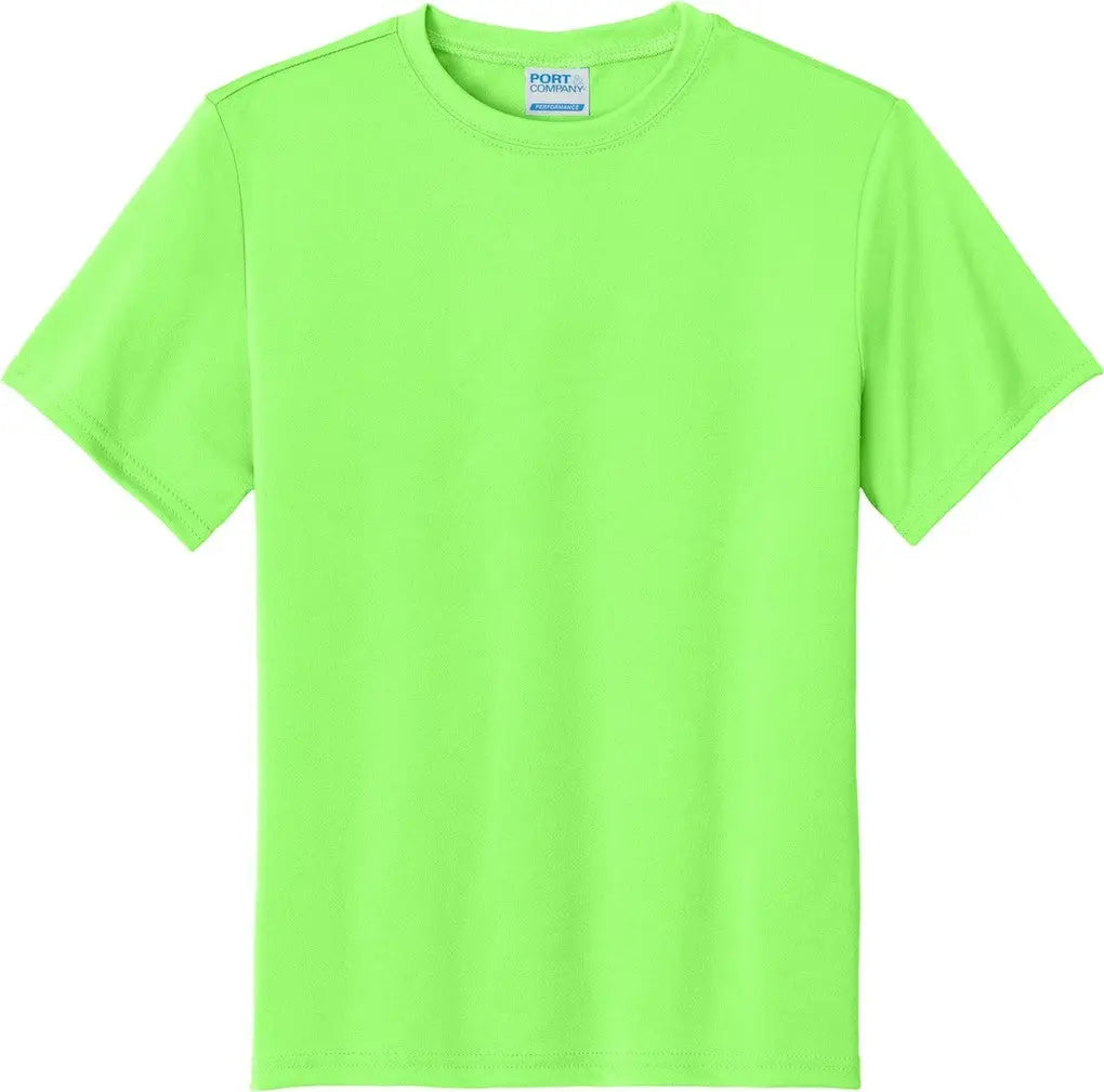 Port & Company Pc380y co Youth Performance Tee - Neon Green