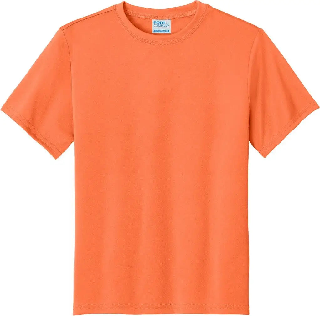 Port & Company Pc380y co Youth Performance Tee - Neon Orange