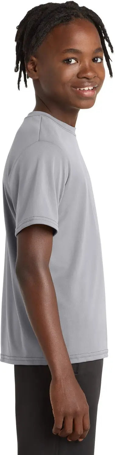 Port & Company Pc380y co Youth Performance Tee - Silver