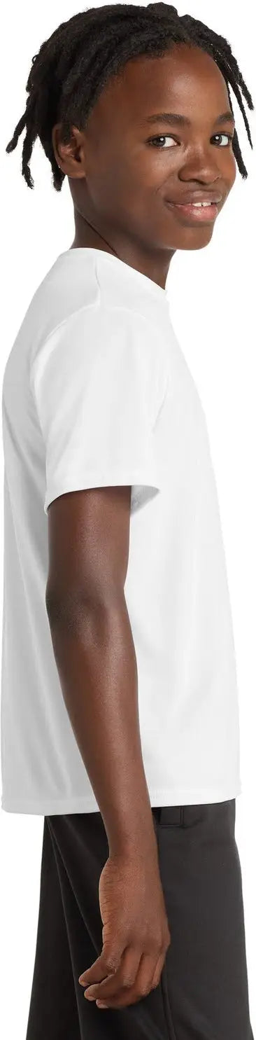 Port & Company Pc380y co Youth Performance Tee - White