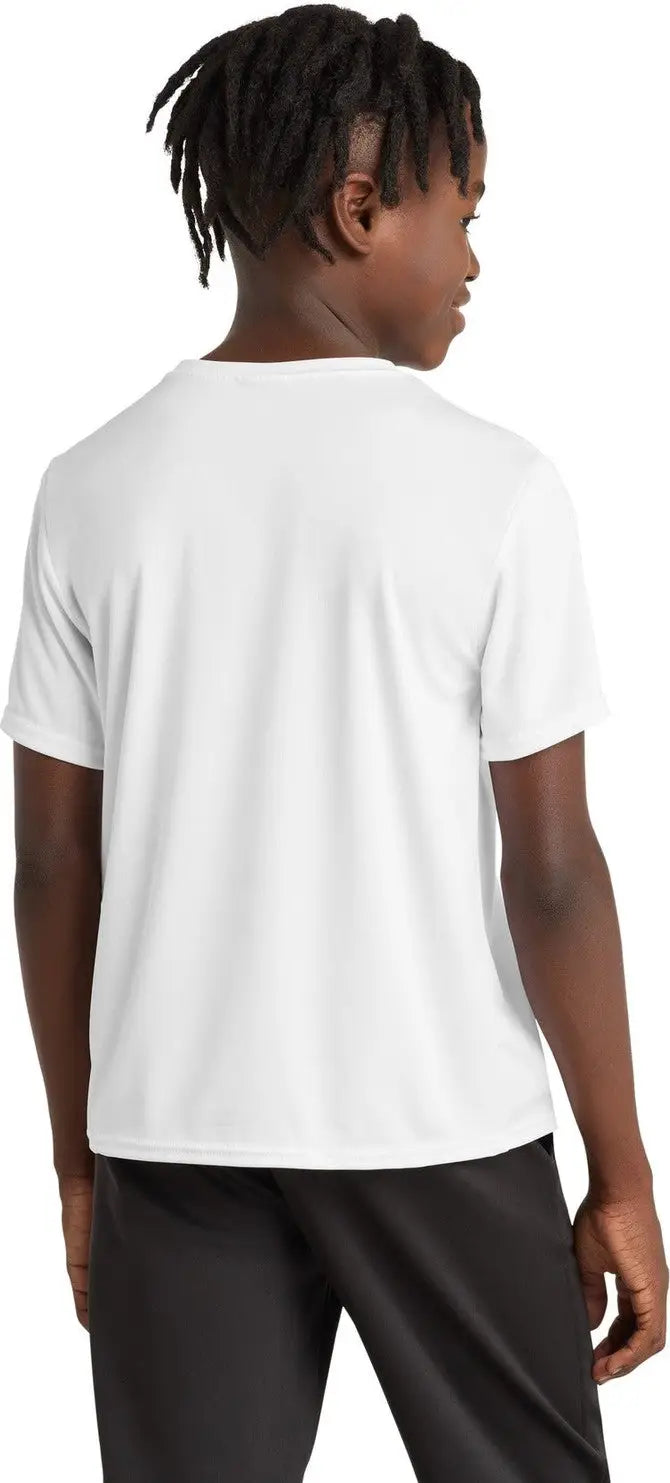 Port & Company Pc380y co Youth Performance Tee - White