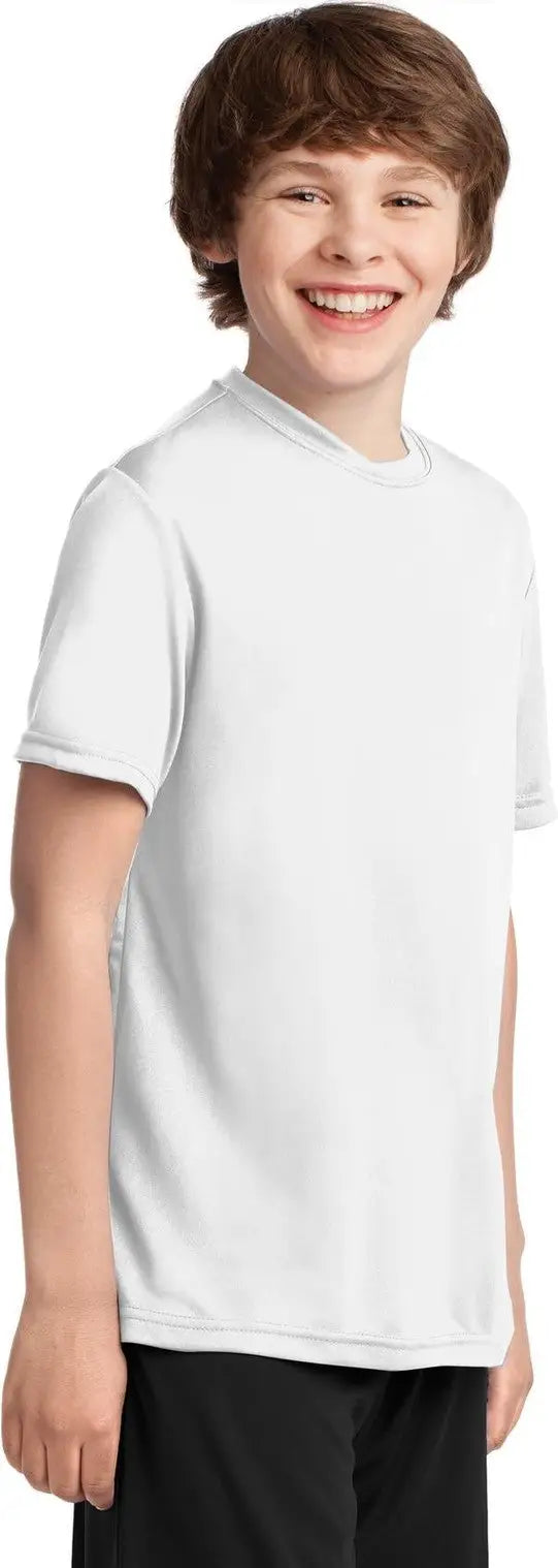 Port & Company Pc380y co Youth Performance Tee - White