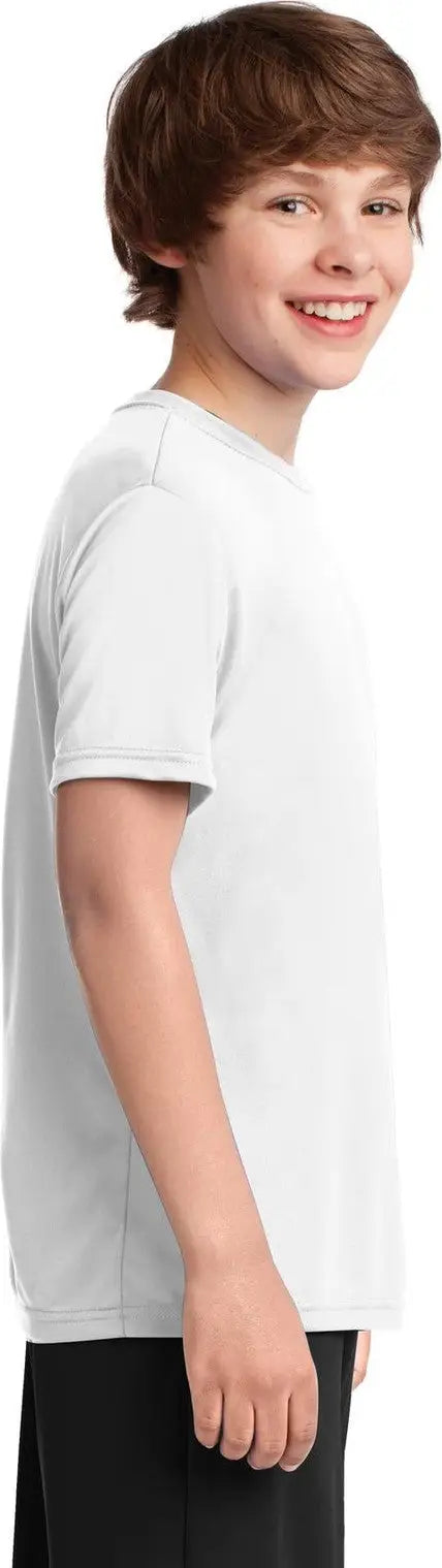 Port & Company Pc380y co Youth Performance Tee - White