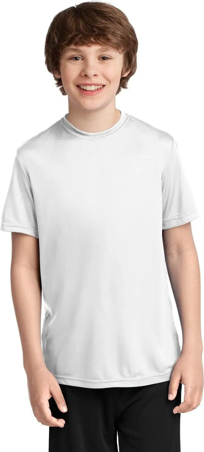Port & Company Pc380y co Youth Performance Tee - White - Xs