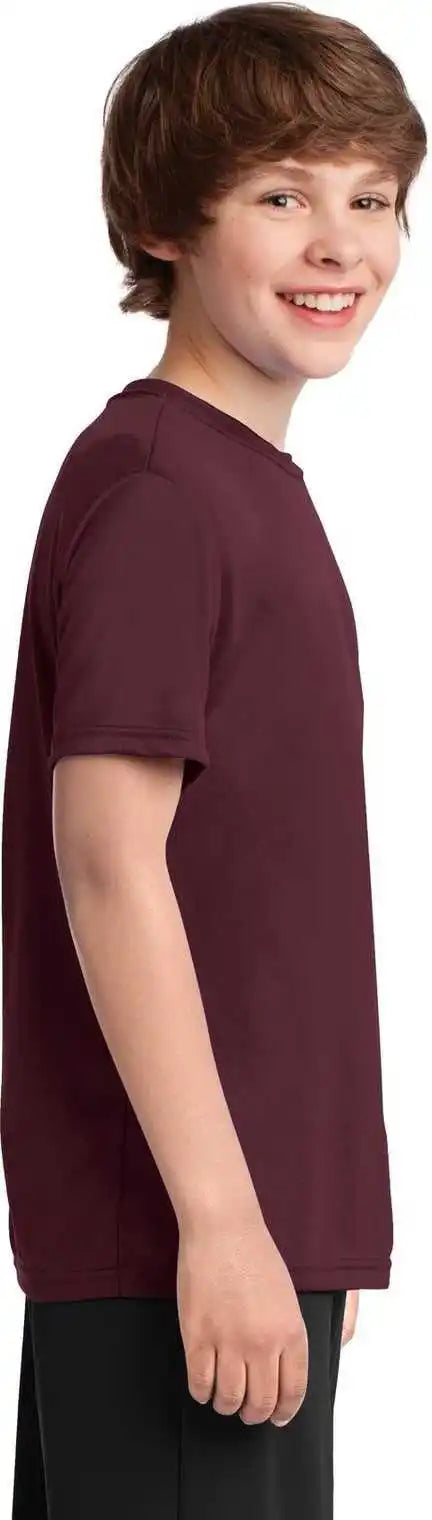 Port & Company Pc380y Youth Performance Tee - Athletic Maroon