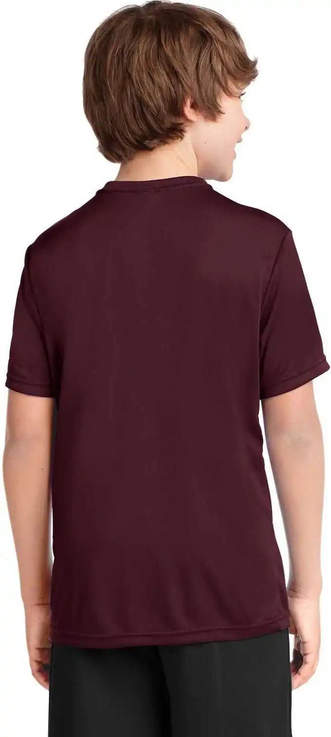 Port & Company Pc380y Youth Performance Tee Athletic Maroon