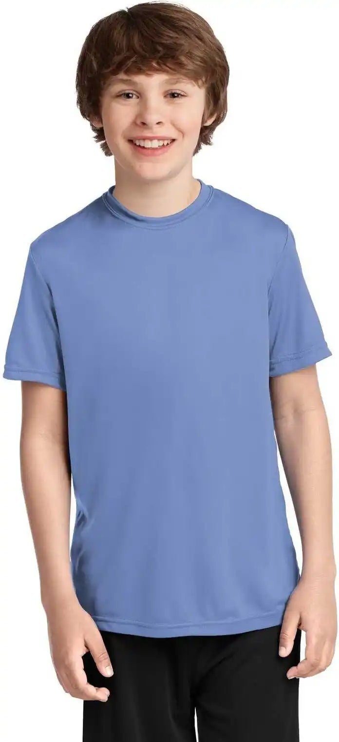 Port & Company Pc380y Youth Performance Tee Carolina Blue