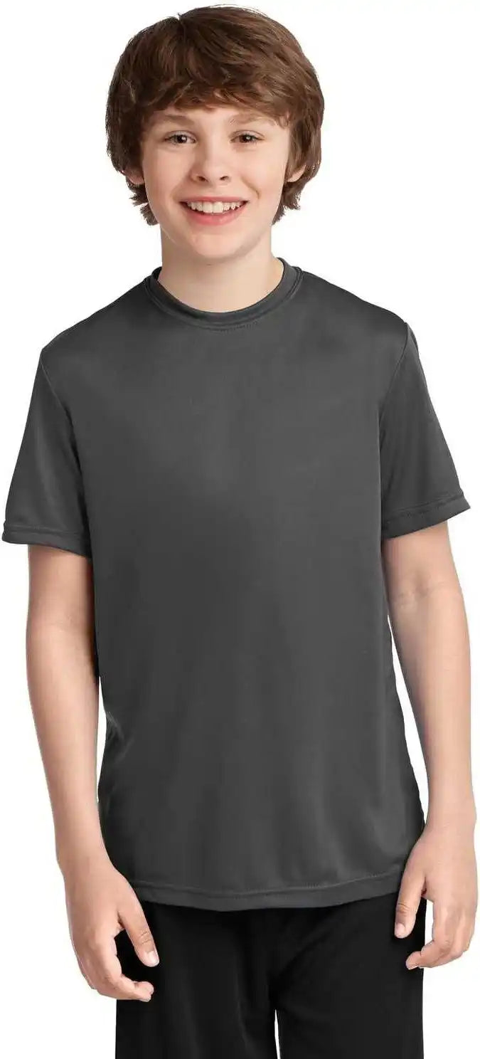 Port & Company Pc380y Youth Performance Tee Charcoal