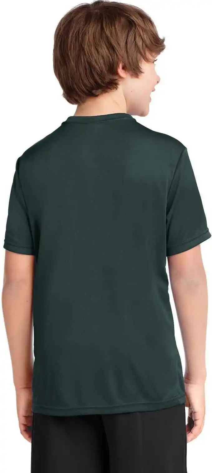 Port & Company Pc380y Youth Performance Tee Dark Green