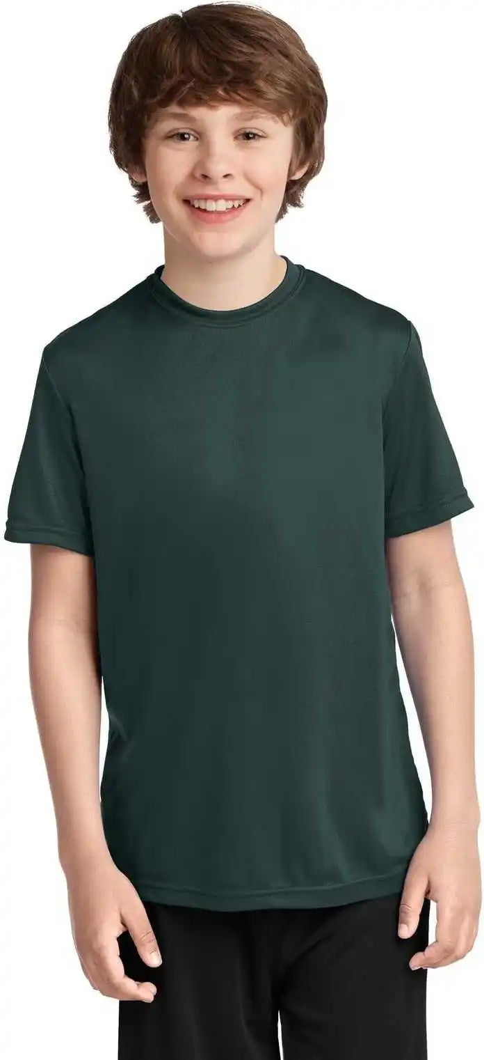 Port & Company Pc380y Youth Performance Tee Dark Green