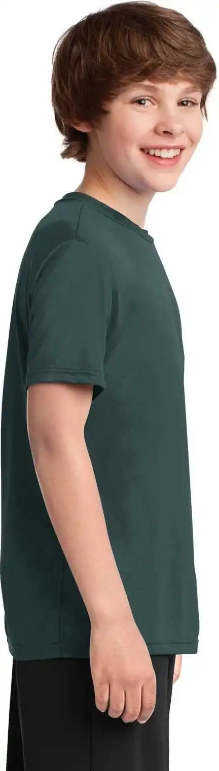 Port &amp; Company Pc380y Youth Performance Tee Dark Green