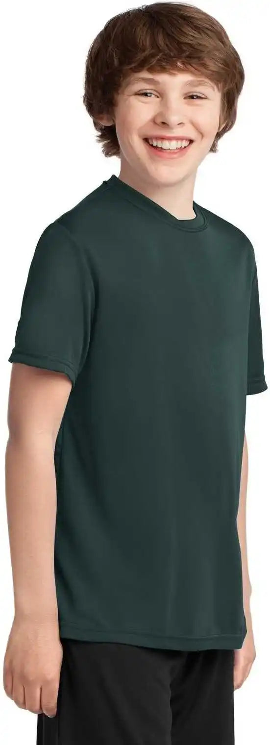 Port &amp; Company Pc380y Youth Performance Tee Dark Green