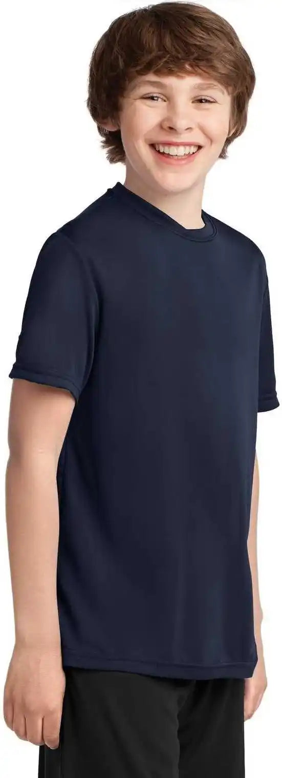 Port &amp; Company Pc380y Youth Performance Tee Deep Navy
