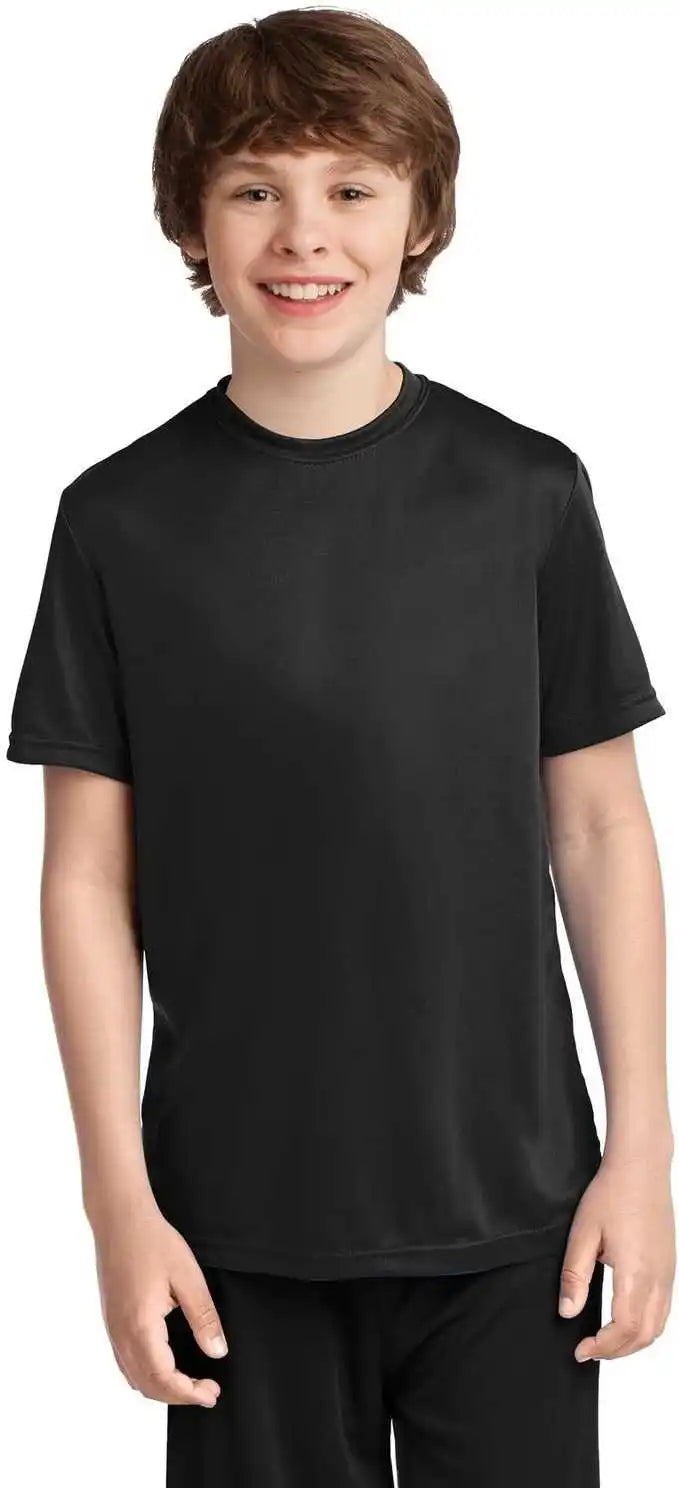 Port & Company Pc380y Youth Performance Tee Jet Black