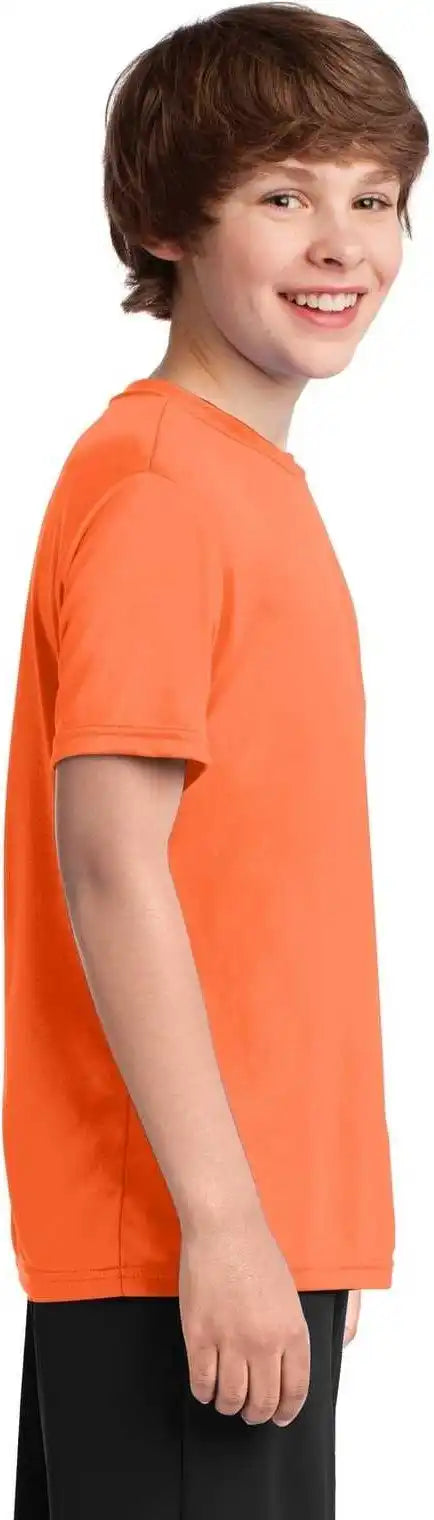 Port &amp; Company Pc380y Youth Performance Tee Neon Orange