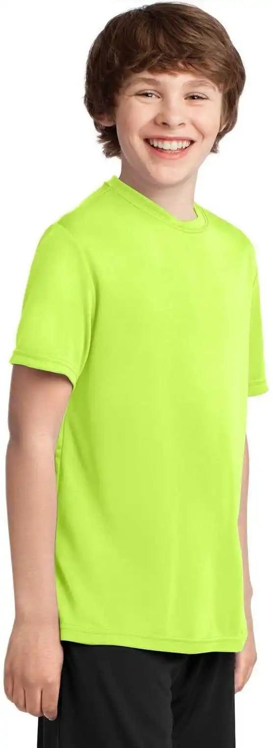 Port &amp; Company Pc380y Youth Performance Tee Neon Yellow