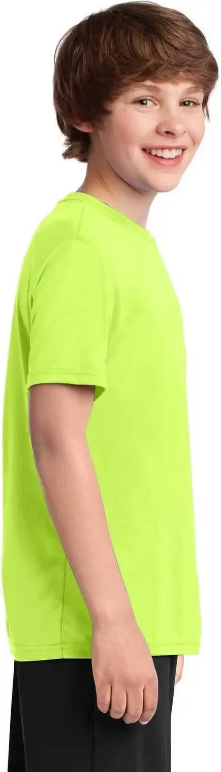 Port &amp; Company Pc380y Youth Performance Tee Neon Yellow