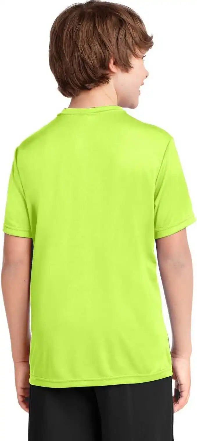 Port &amp; Company Pc380y Youth Performance Tee Neon Yellow
