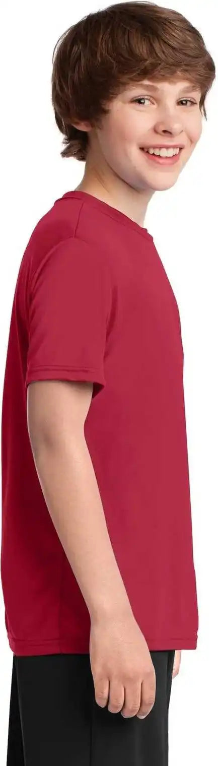Port &amp; Company Pc380y Youth Performance Tee Red