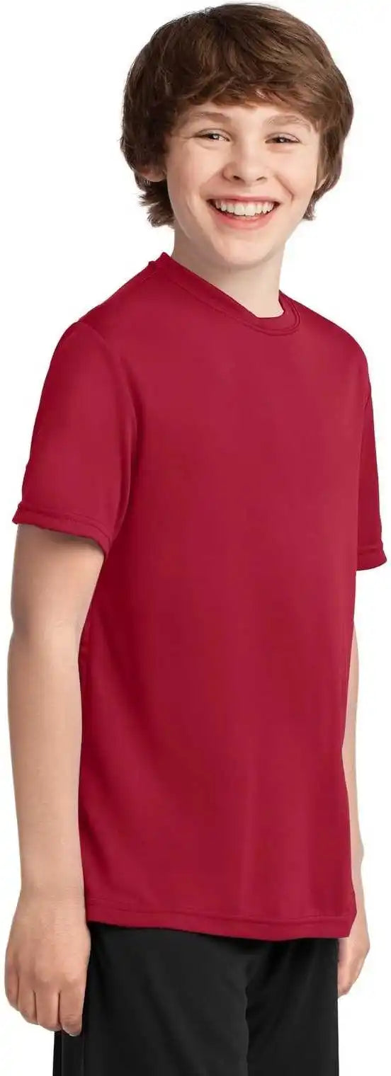 Port &amp; Company Pc380y Youth Performance Tee Red