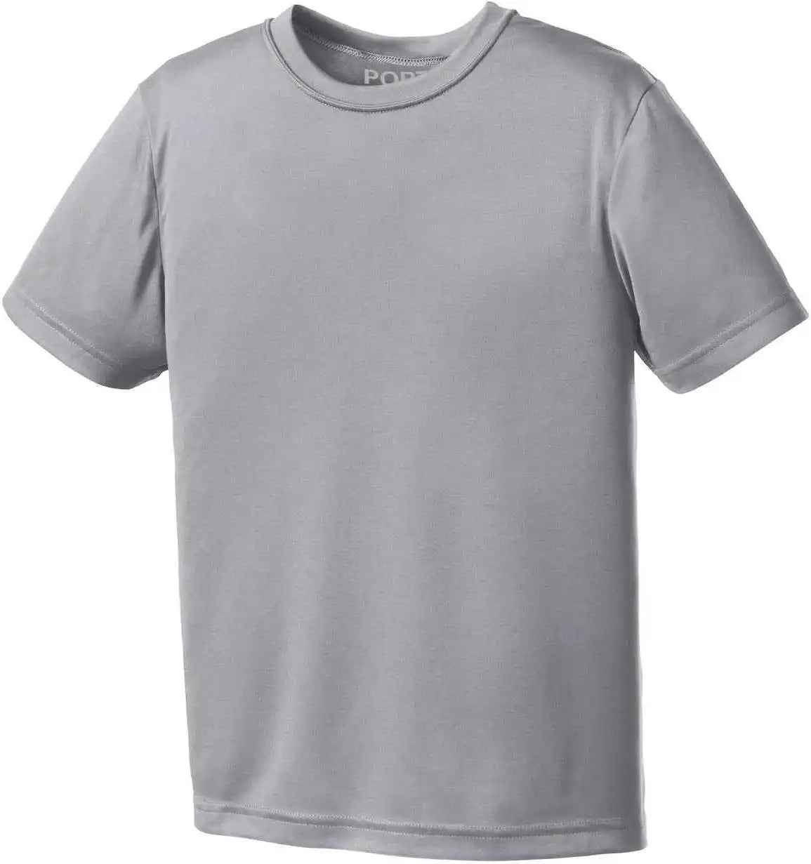 Port &amp; Company Pc380y Youth Performance Tee Silver