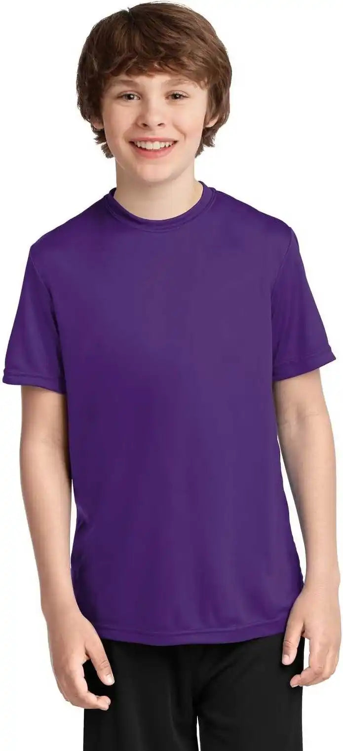 Port & Company Pc380y Youth Performance Tee - Team Purple