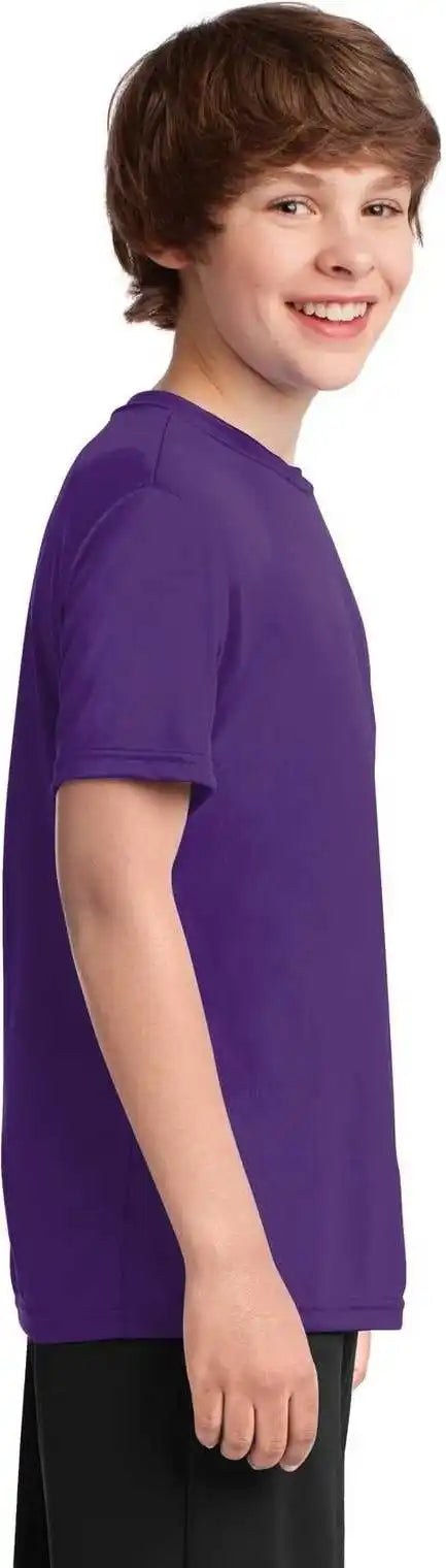 Port & Company Pc380y Youth Performance Tee - Team Purple