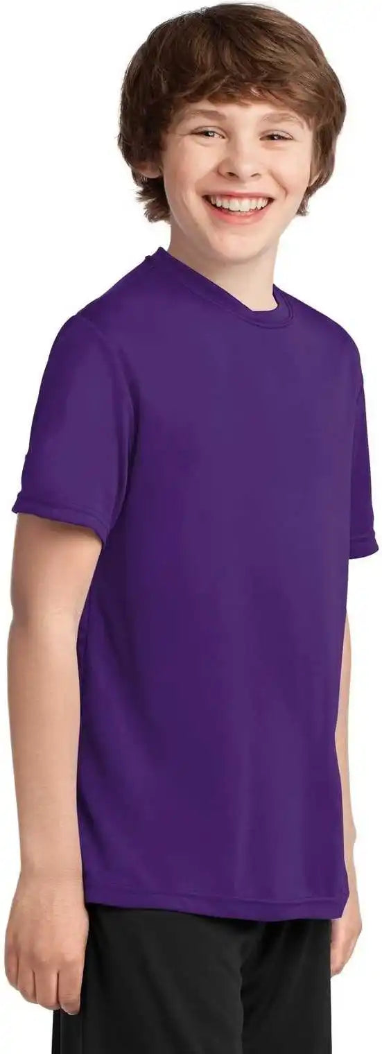 Port & Company Pc380y Youth Performance Tee - Team Purple