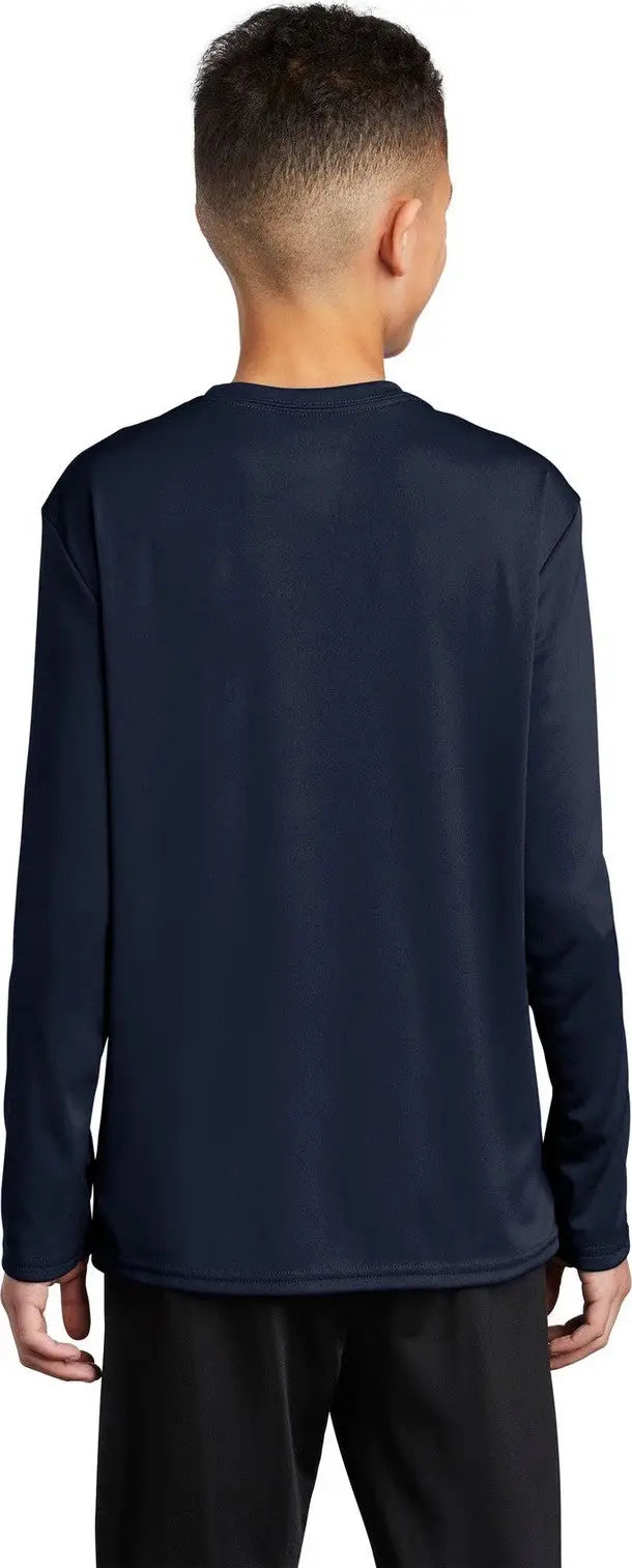 Port & Company Pc380yls co Youth Long Sleeve Performance Tee - Deep Navy