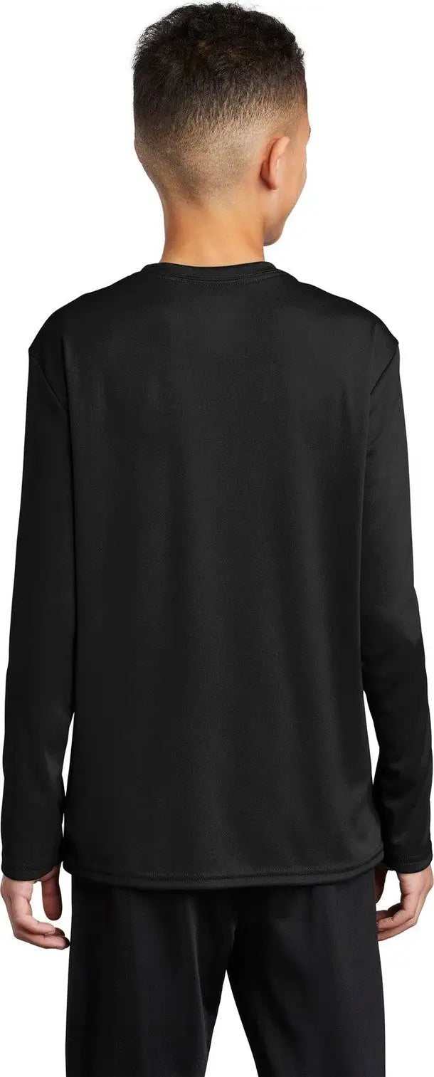Port & Company Pc380yls co Youth Long Sleeve Performance Tee - Jet Black