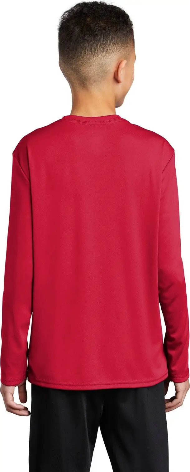 Port & Company Pc380yls co Youth Long Sleeve Performance Tee - Red