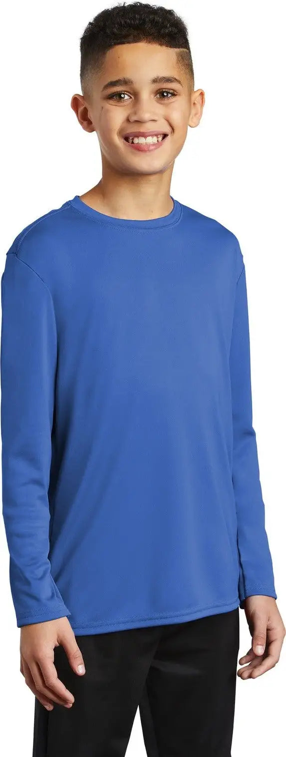 Port & Company Pc380yls co Youth Long Sleeve Performance Tee - Royal