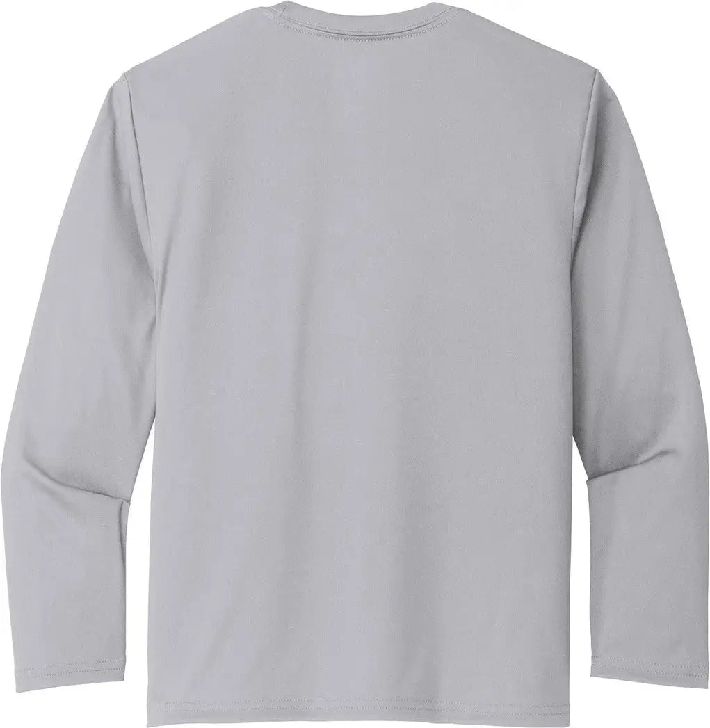 Port & Company Pc380yls co Youth Long Sleeve Performance Tee - Silver