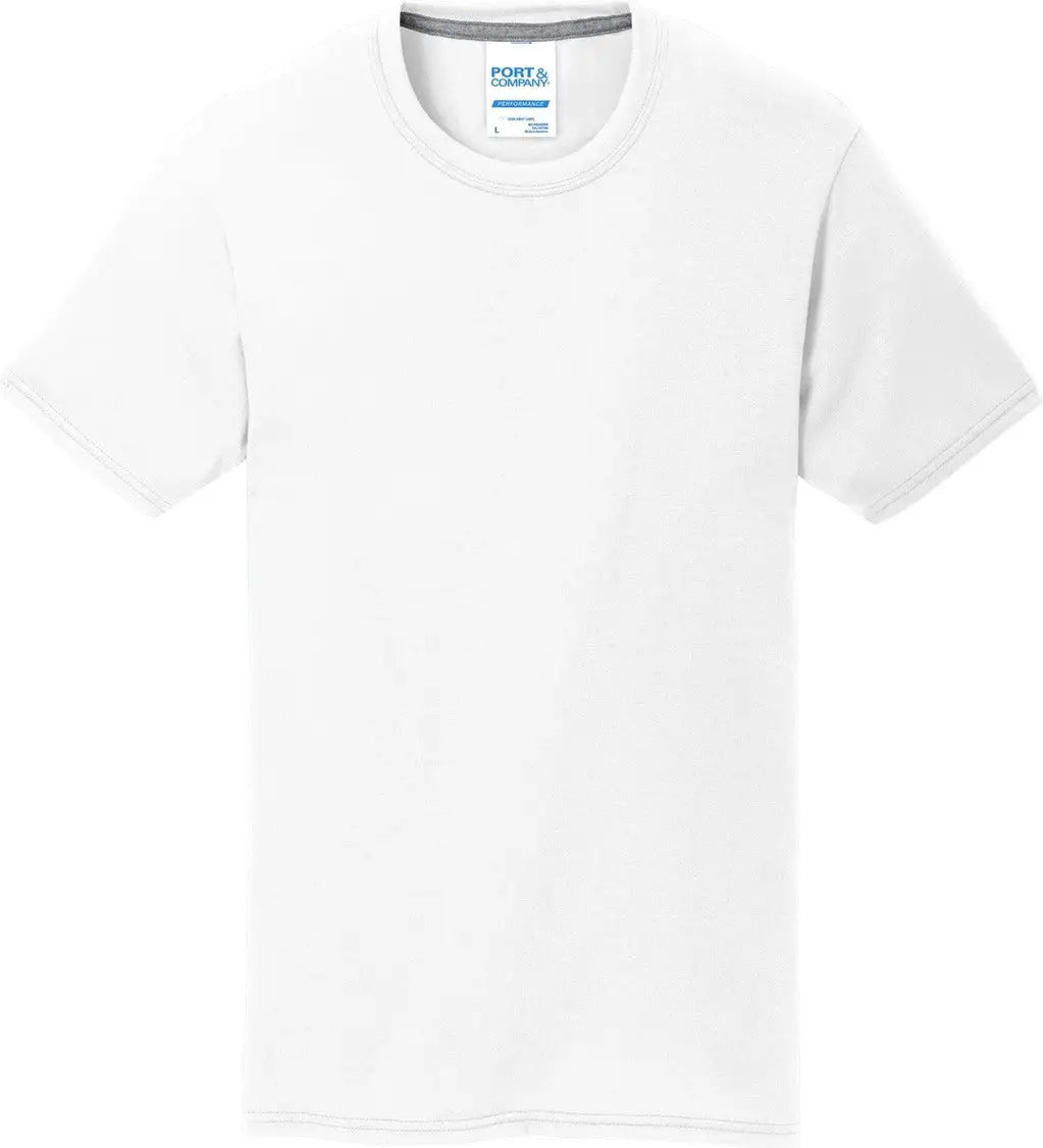 Port & Company Pc381 co Performance Blend Tee - White